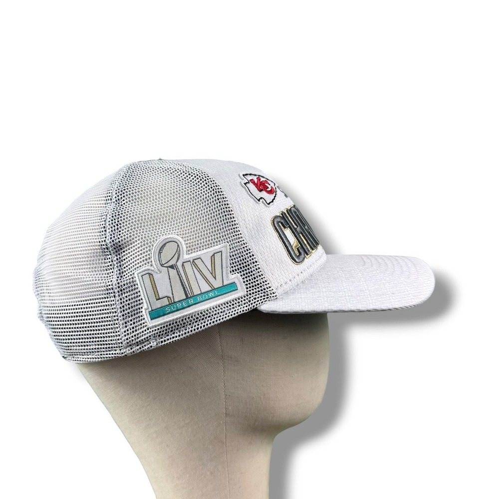 New Era 9FORTY NFL Super Bowl LIV Champions Kansas City Chiefs Snapback Hat EUC - Picture 2 of 8